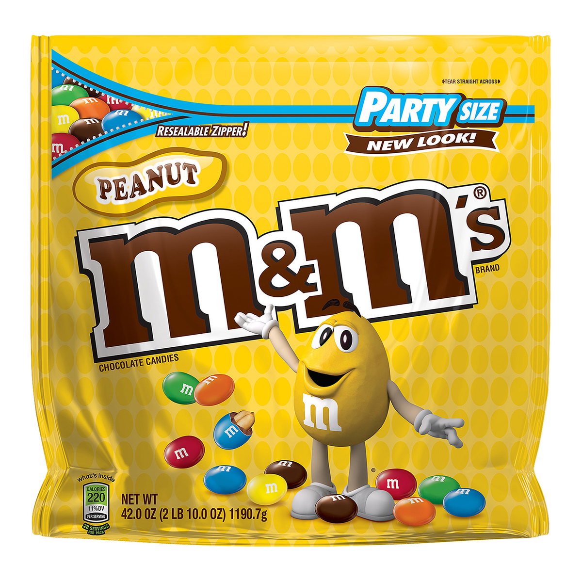 M&M's Limited Edition Peanut Butter Chocolate Candy - 9 oz Bag