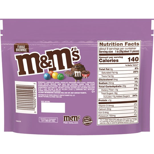 M&M's Fudge Brownie Sharing Size Chocolate Candy
