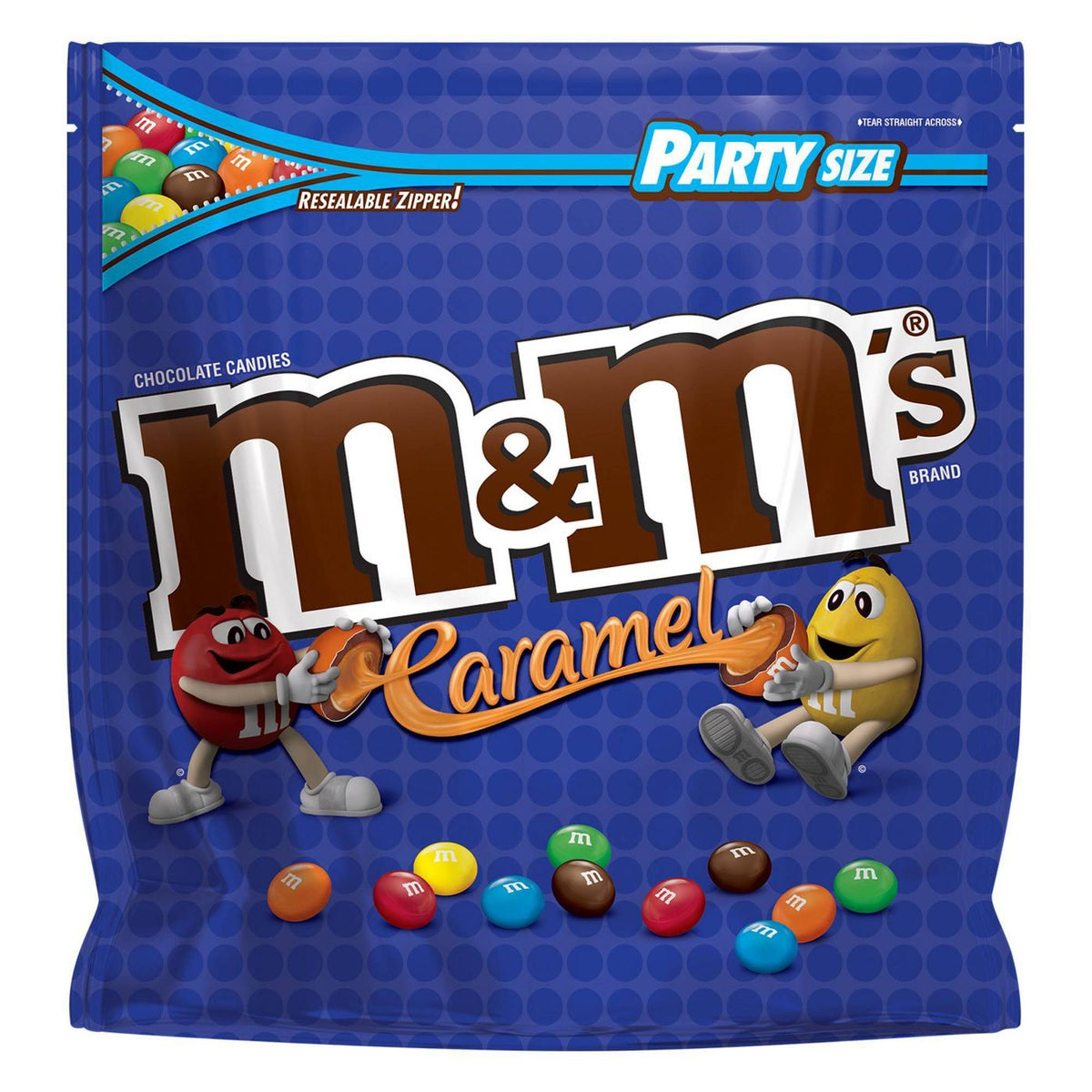 M&M's Milk Chocolate Covered Caramel Candies, Party Size, 34oz – Five and  Dime Sweets