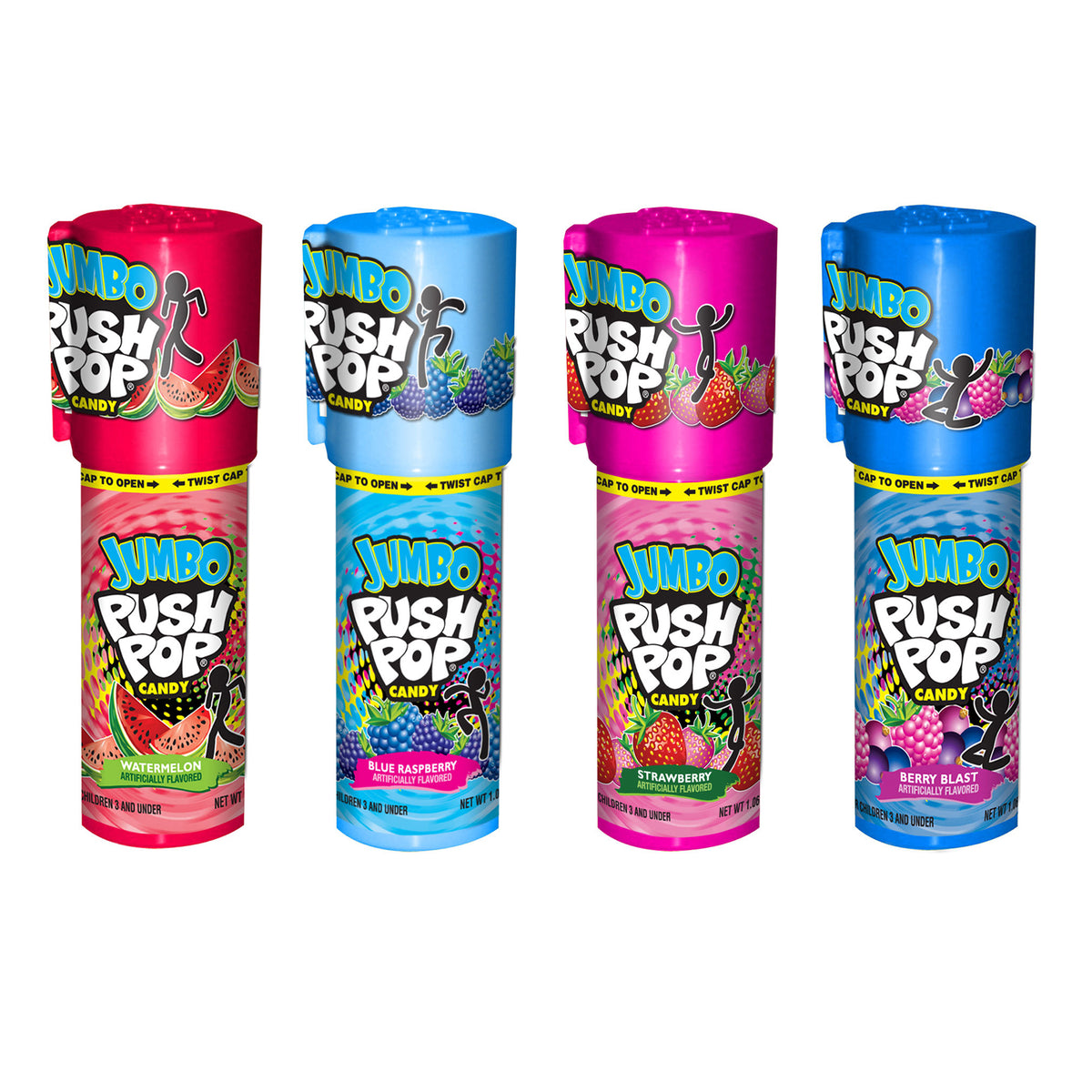 i live piedestal Bloodstained Push Pop, Jumbo, Multi-Pack, 5pcs, 5.3oz – Five and Dime Sweets