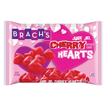 Brach's Jube Jel Cherry Hearts Valentine's Candy, 12oz