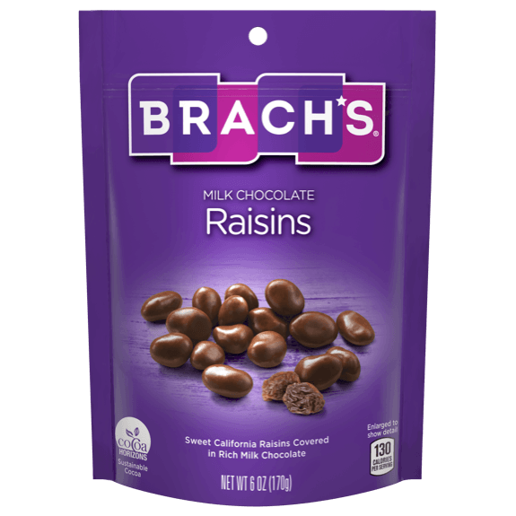 Brach's Chocolate Creations Milk Chocolate Raisins, 6 oz. Bag