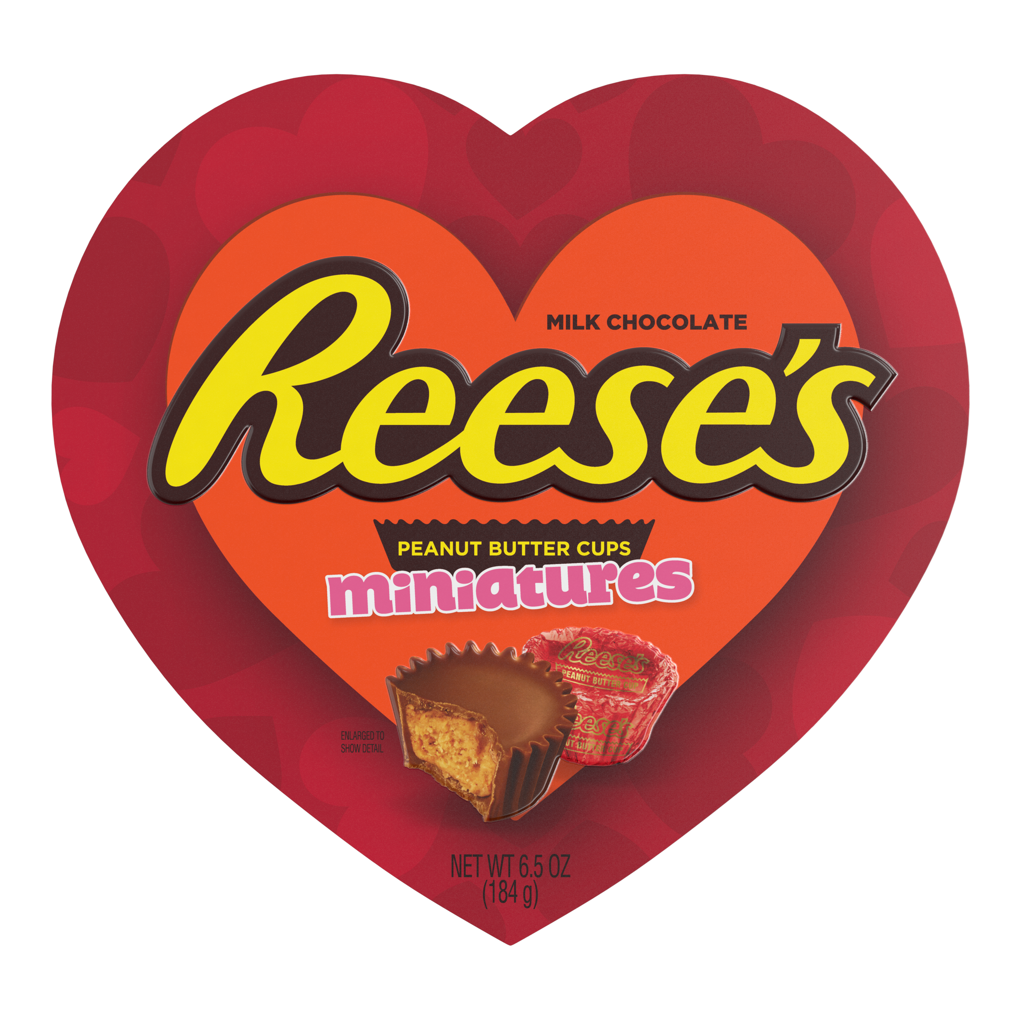 Reese's, Milk Chocolate and Peanut Butter Miniatures Valentine's Heart Box, 6.5 Oz
