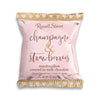 Russell Stover Valentine's Milk Chocolate Strawberries and Champagne Marshmallow Heart, 1 oz. Bar