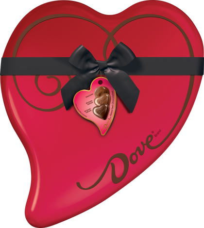 Dove Assorted Chocolates Valentine's Heart Tin, 9.82oz