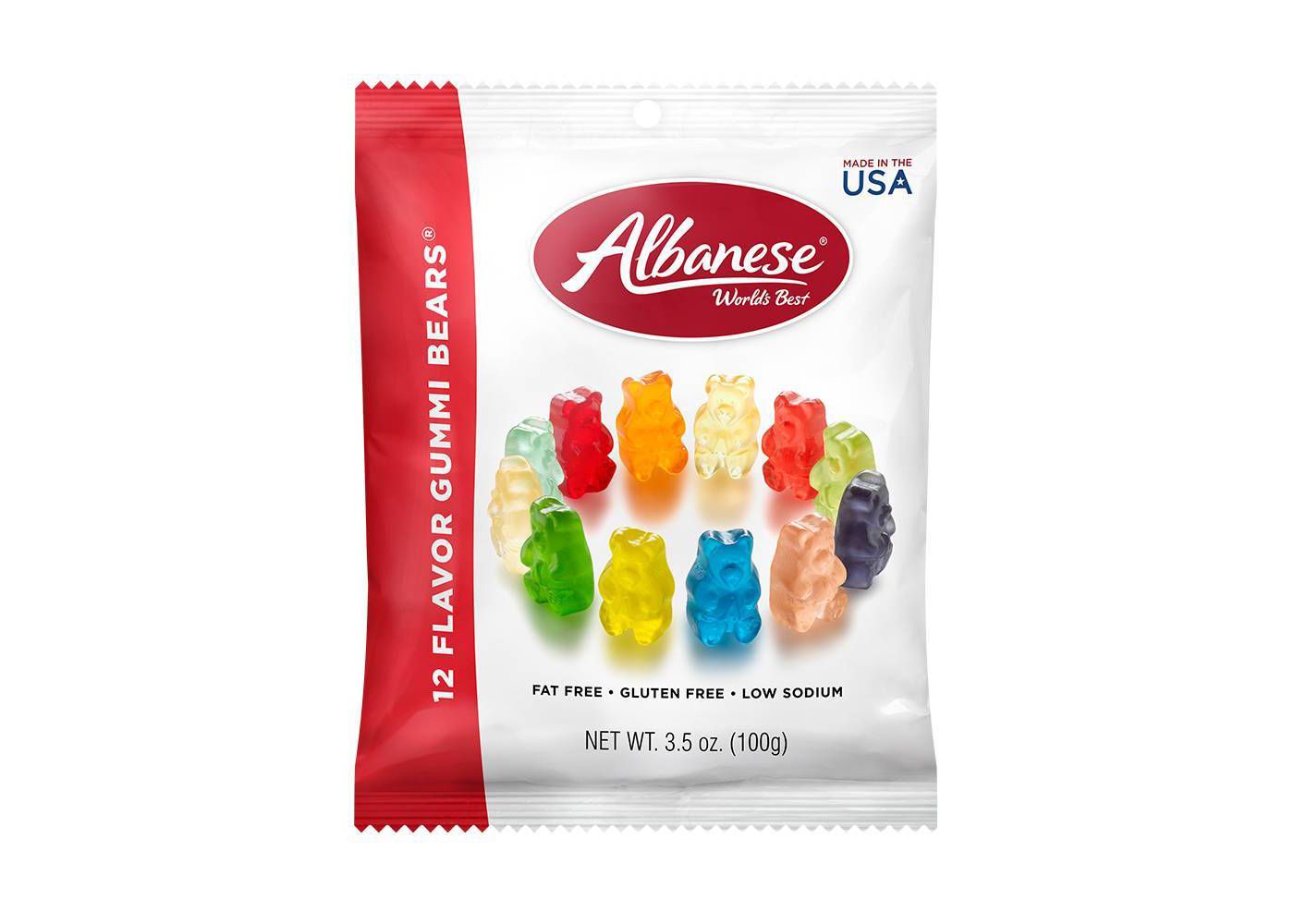 Albanese World’s Best 12 Flavor Gummi Bears, 3.5oz