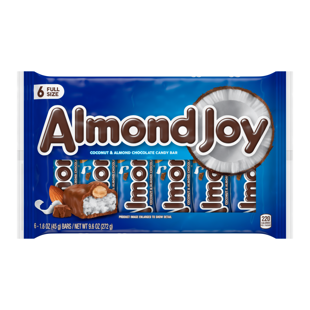 Almond Joy Candy Bars, 6ct, 9.6oz