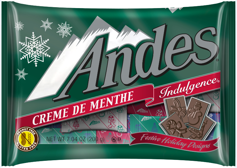 Andes Creme de Menthe, Indulgences, Holiday Designs, 7.04oz