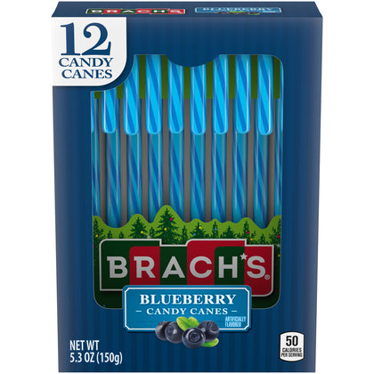 Brach's Blueberry Candy Canes, 12ct, 5.3oz