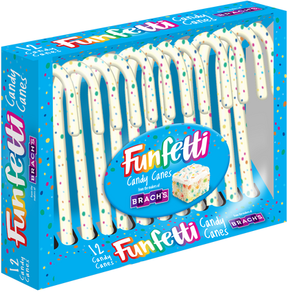 Brach's Funfetti Candy Canes, 12ct, 5.3oz