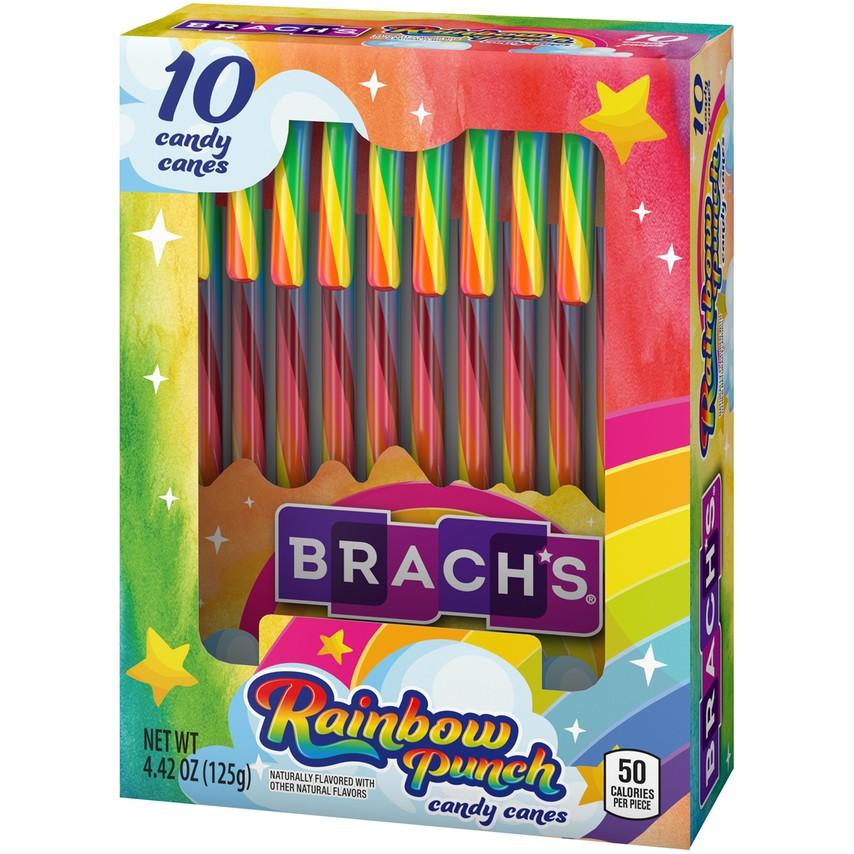 Brach's Rainbow Punch Candy Canes, 10ct, 4.42oz
