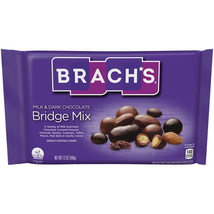 Brach's Milk & Dark Chocolate Bridge Mix, 12oz