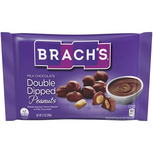 Brach's Double Dipped Chocolate Dipped Peanuts, 12 oz