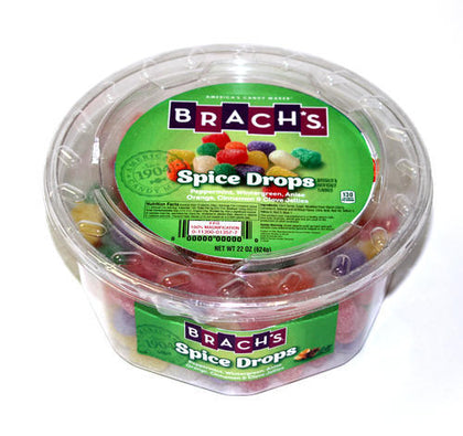 Brachs Spice Drops Jelly Candies Tub, 22 oz