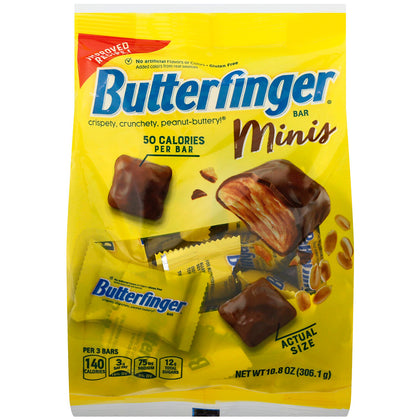 Butterfinger Minis Chocolate Candy Bars, 10.8oz