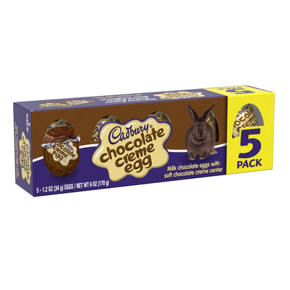 Cadbury Creme Chocolate Eggs, 5ct, 6oz