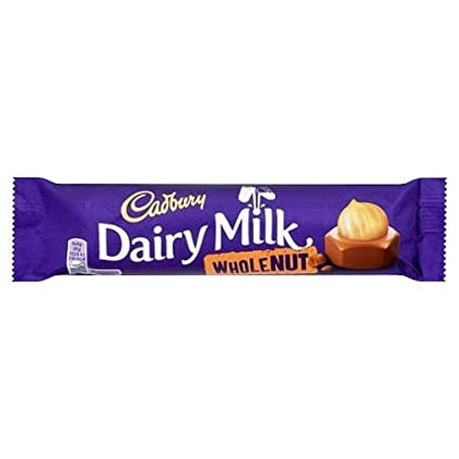 Cadbury Dairy Milk Whole Nut, 45g (Product of the UK)