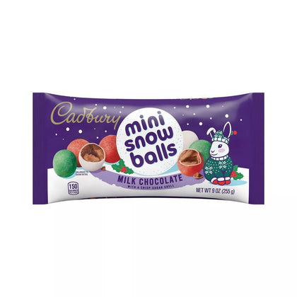 Cadbury Holiday Milk Chocolate Mini Snowballs - 9oz
