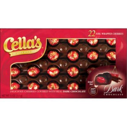 Cella's Dark Chocolate Covered Cherries, 22ct, 11oz