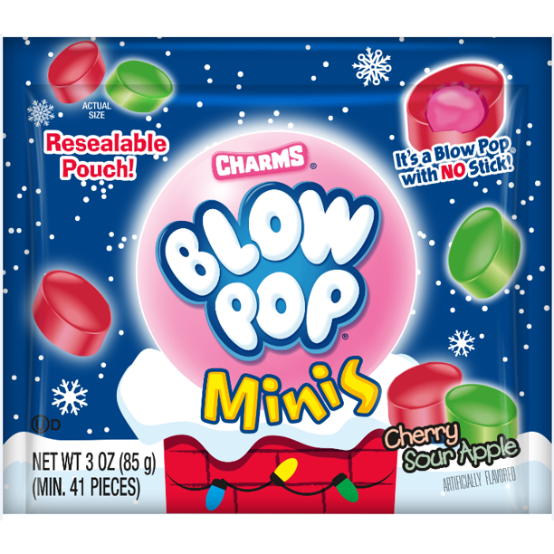 Charms Holiday Blow Pop Minis Pouch, 3oz