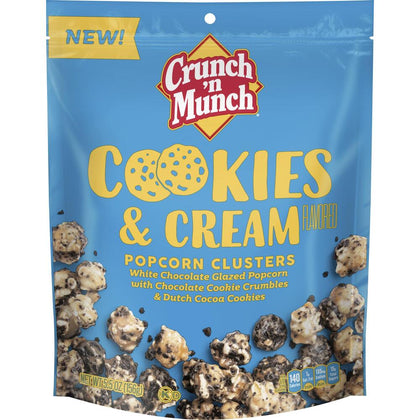 Crunch 'n Munch Cookies & Cream Popcorn Clusters, 5.5oz