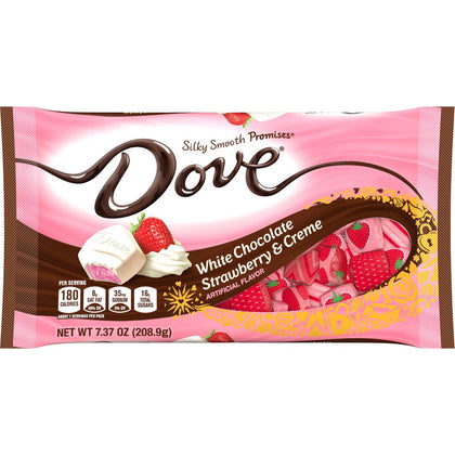 Dove White Chocolate Strawberry & Crème Valentine's Silky Smooth Promises, 7.37oz