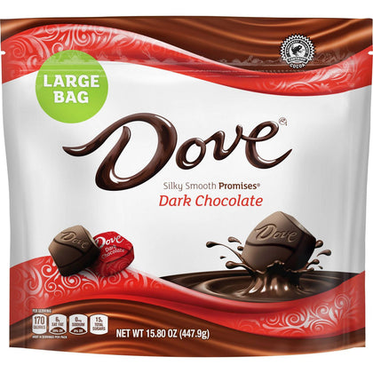 Dove Promises Dark Chocolate Candies, Large Bag, 15.8 oz