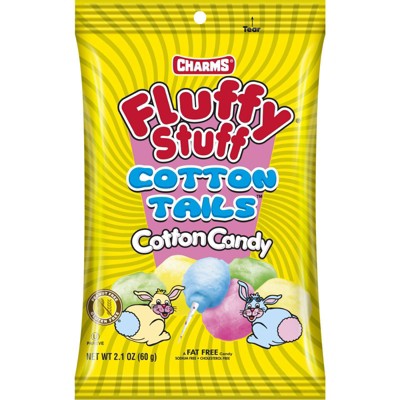 Charms Fluffy Stuff Cotton Tails Cotton Candy, 2.1oz