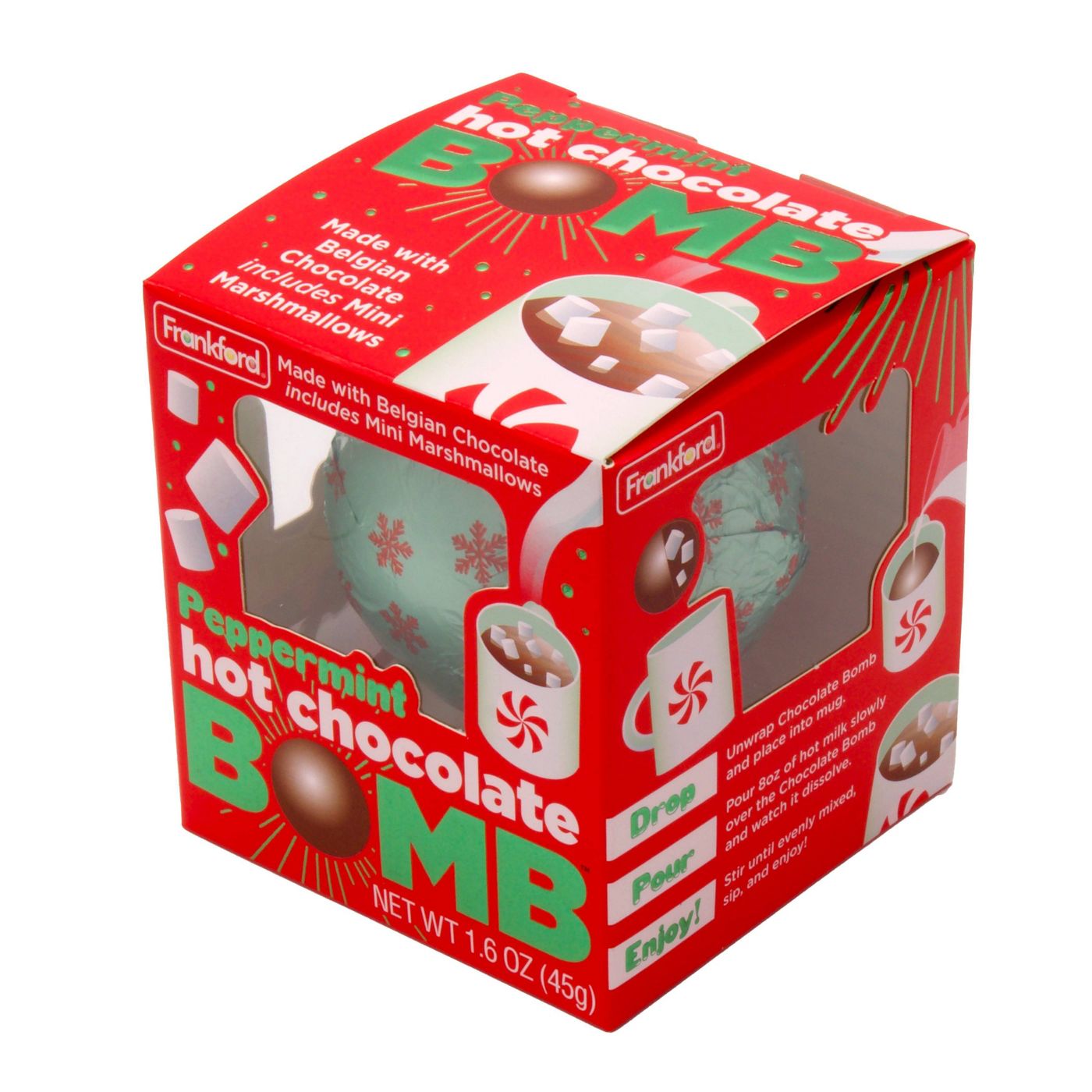 Frankford Peppermint Hot Chocolate Bomb, 1.6oz