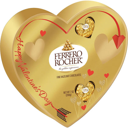 Ferrero Rocher Valentine's Day Fine Hazelnut Chocolates - 7oz