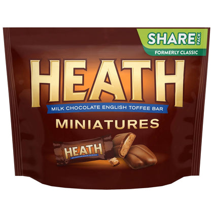 Heath Milk Chocolate English Toffee Bar Miniatures Share Pack, 10.2oz