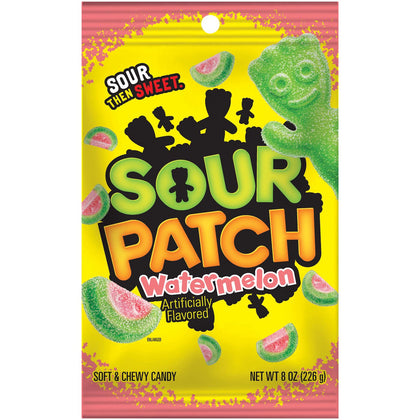 Sour Patch Watermelon Soft & Chewy Candy, 8oz Bag