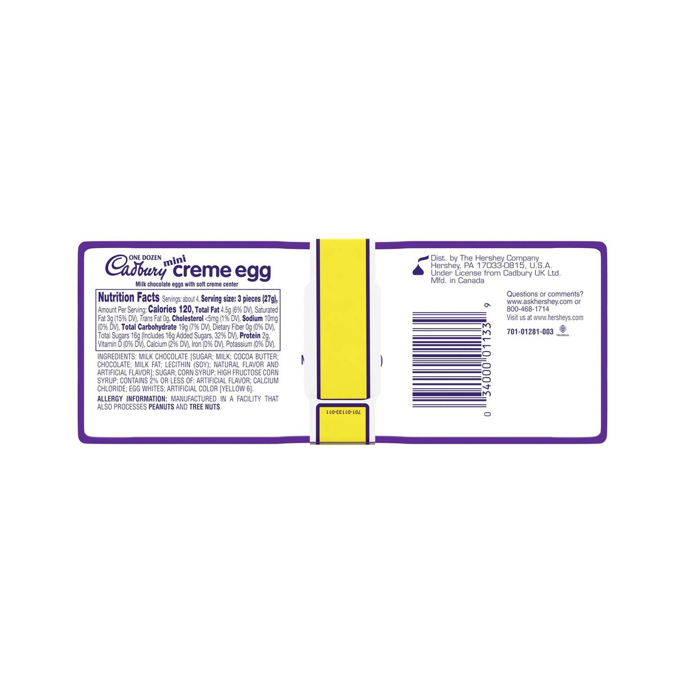 Cadbury Mini Creme Easter Eggs, 3.8oz/12ct