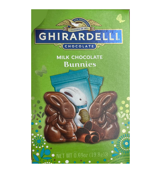 Ghirardelli Milk Chocolate Bunnies, .69oz