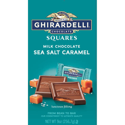 Ghirardelli Milk Chocolate Sea Salt Caramel Squares, 9oz