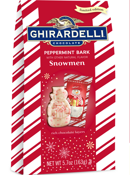 Ghirardelli Peppermint Bark Snowmen, 5.7oz