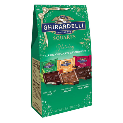 Ghirardelli Squares Holiday Classic Chocolate Assortment, 8.6oz