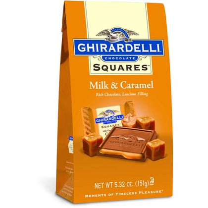 Ghirardelli Squares Milk & Caramel Chocolate, 5.32 Oz