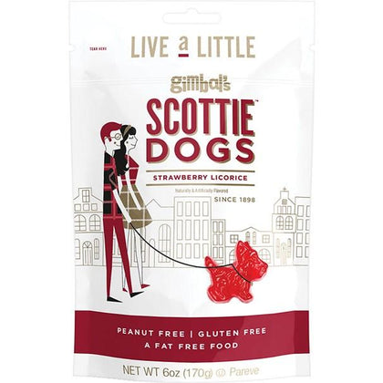 Gimbal's Scottie Dogs Strawberry Licorice, 6oz