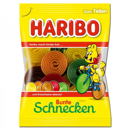 Haribo Bunte Schnecken, 175g (Product of Germany)