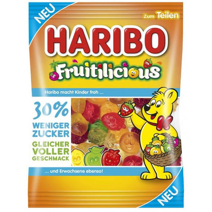 Haribo Fruitilicious Gummy Candy, 5.64oz (Product of Germany)
