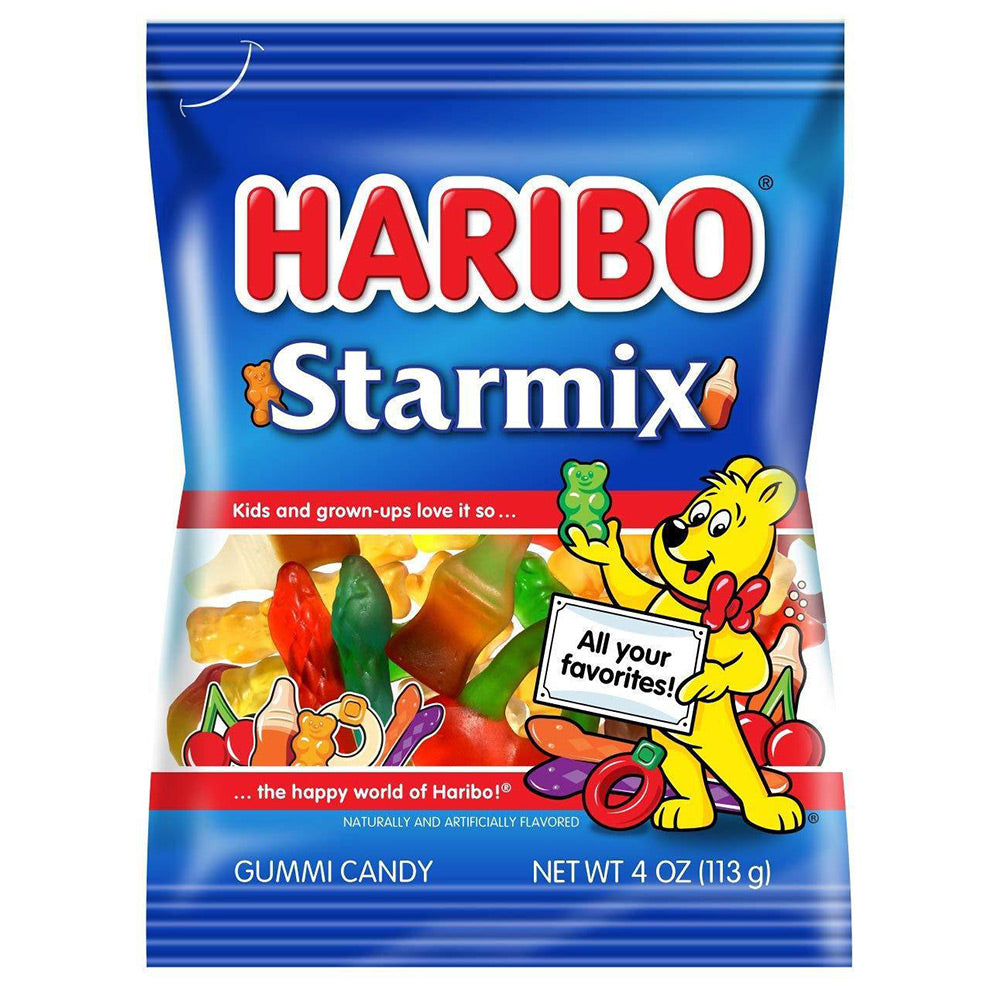 Haribo Starmix Gummi Candy, 4oz Bag