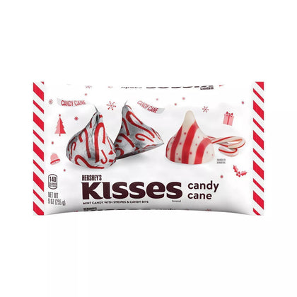 Hershey's Kisses, Holiday Candy Cane Mint Candies, 9oz