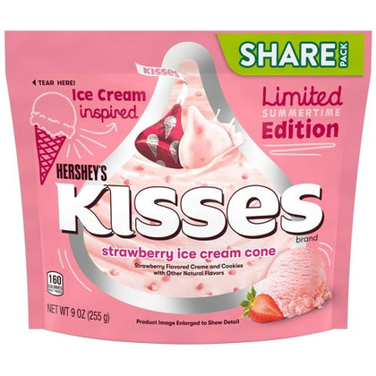 Hershey's Kisses Strawberry Ice Cream Cone Flavor, 9oz