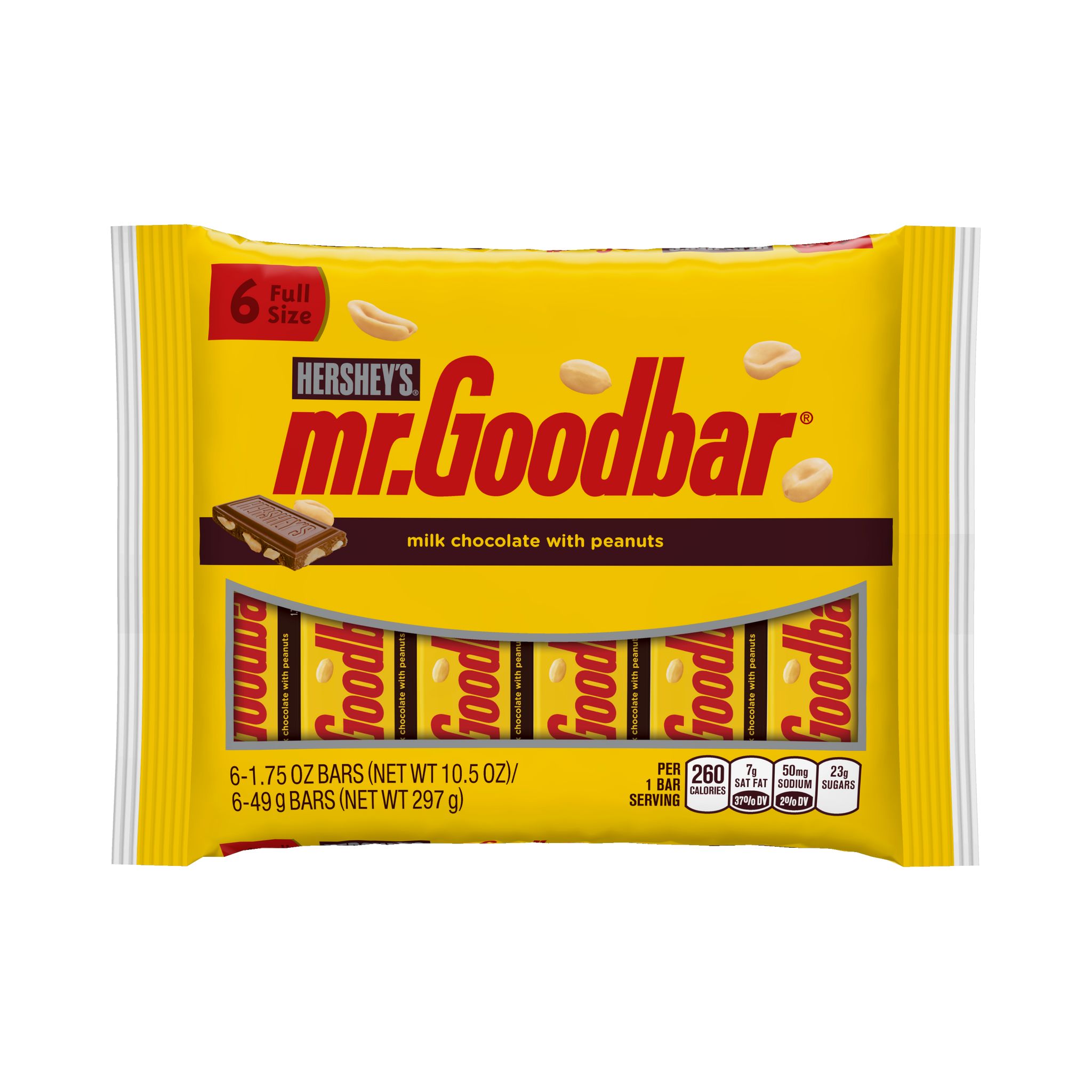 Hershey's Mr. Goodbar Chocolate Bars, 6ct, 10.5oz