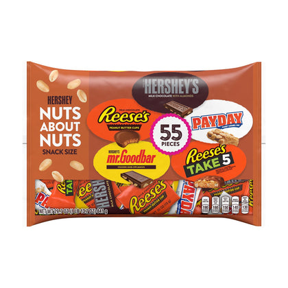 Hershey's Nuts about Nuts Halloween Assortment, 55ct, 29.7oz