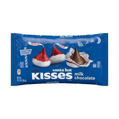 Hershey's Santa Hat Milk Chocolate Kisses, 10.1oz