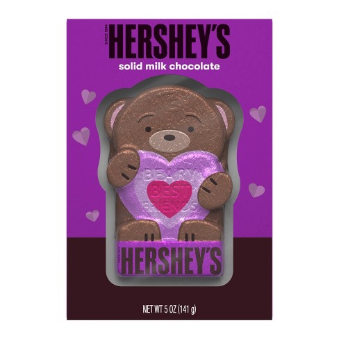 Hershey's Solid Milk Chocolate, Valentine's Bear, 5oz
