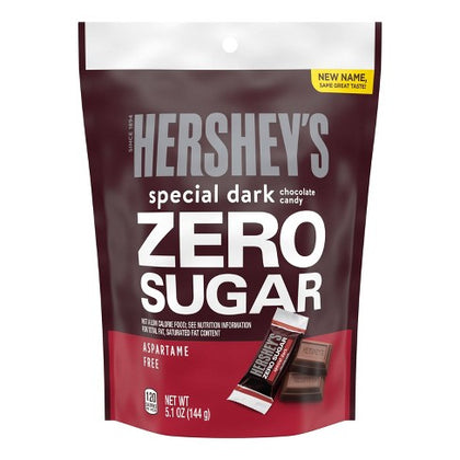 Hershey's Special Dark Zero Sugar Chocolate Candy, 5.1oz