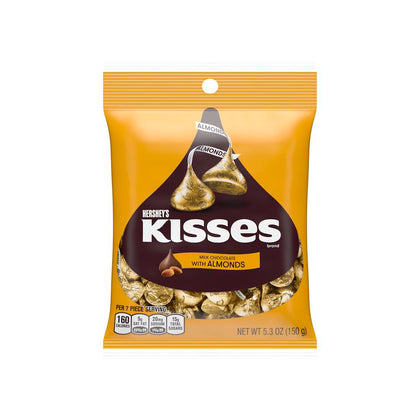 Hershey's Kisses Milk Chocolate with Almonds, 5.3 Oz
